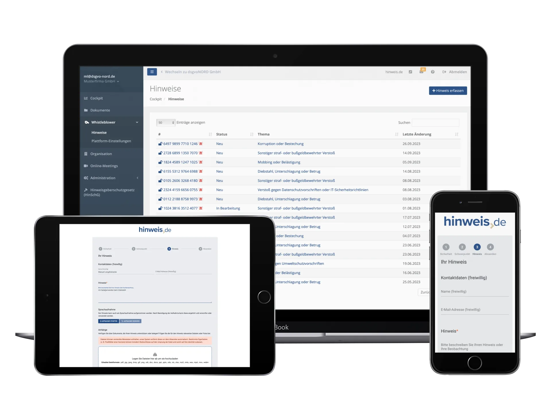 hinweis.de Hinweisgebersystem